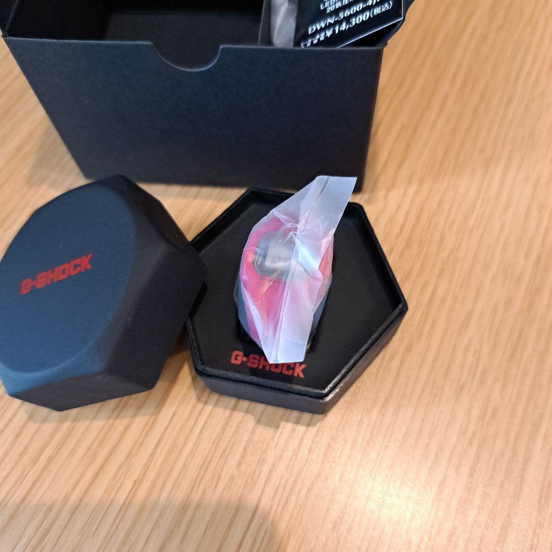 カシオ　リングウォッチ　G-SHOCK DWN-5600-4JR レッド