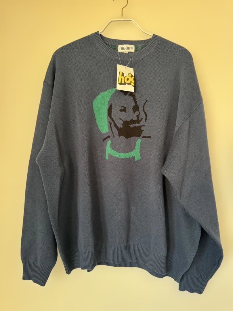 新品タグ付きHAIGHT ZZ UNCLE SWEATERニットセーターNAVY