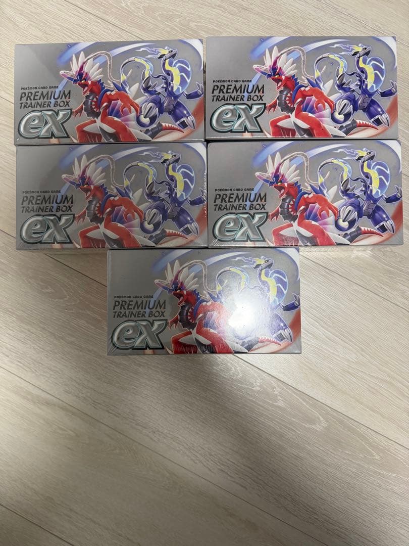 ポケモンカード プレミアムトレーナーボックスex 5個　未開封　シュリンクつき