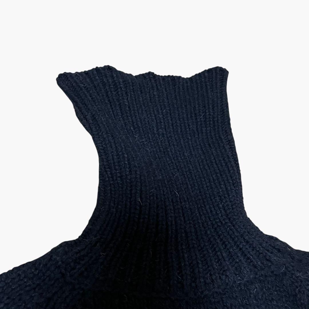 極美品 モンクレール 22AW カシミヤニット ロゴワッペン ブラック S