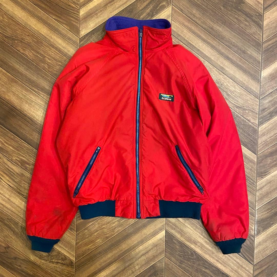 80s L.L.bean 赤 レッド M ウォームアップジャケット