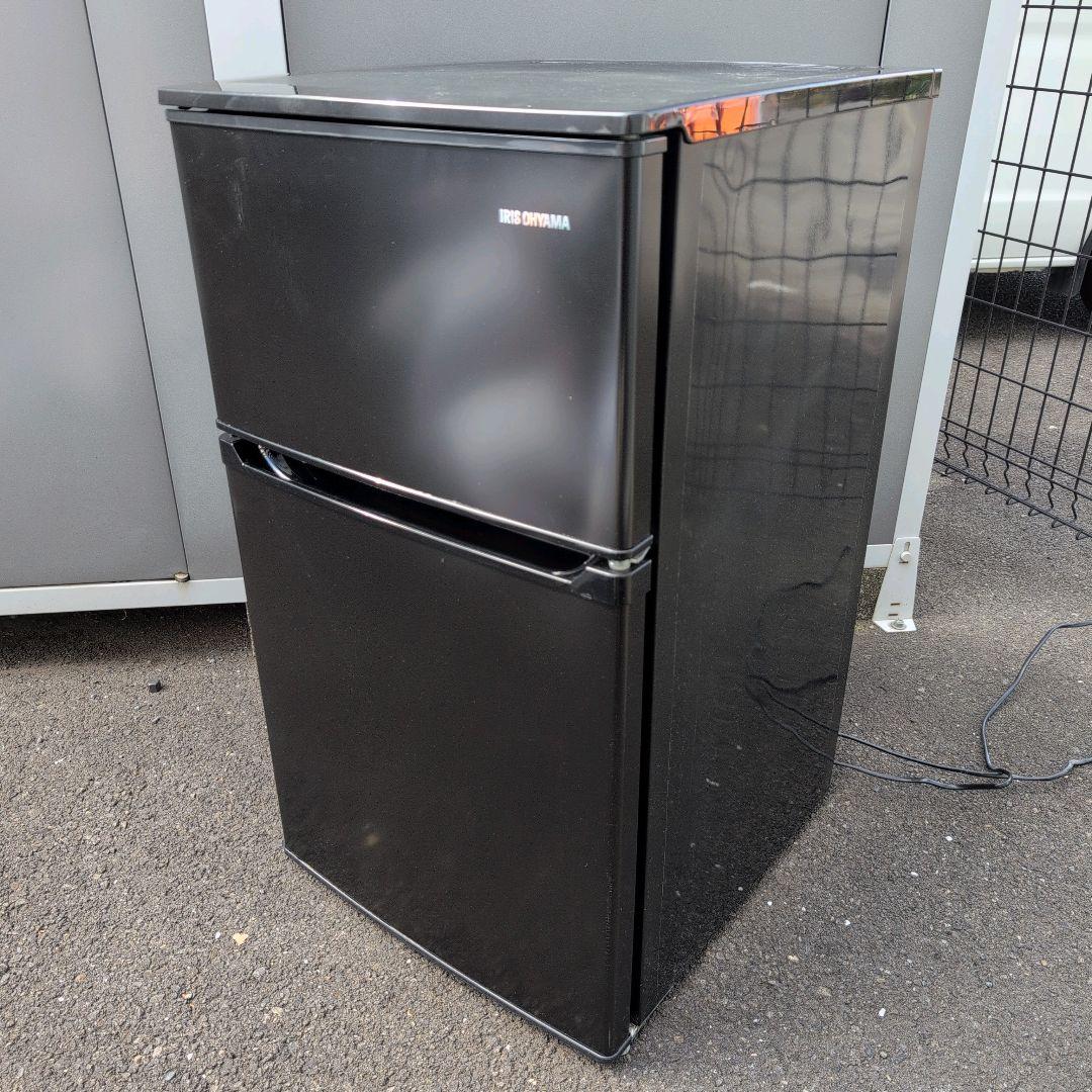 アイリスオーヤマ　2ドア　冷凍　冷蔵庫　NRSD-8A-B　81L　3