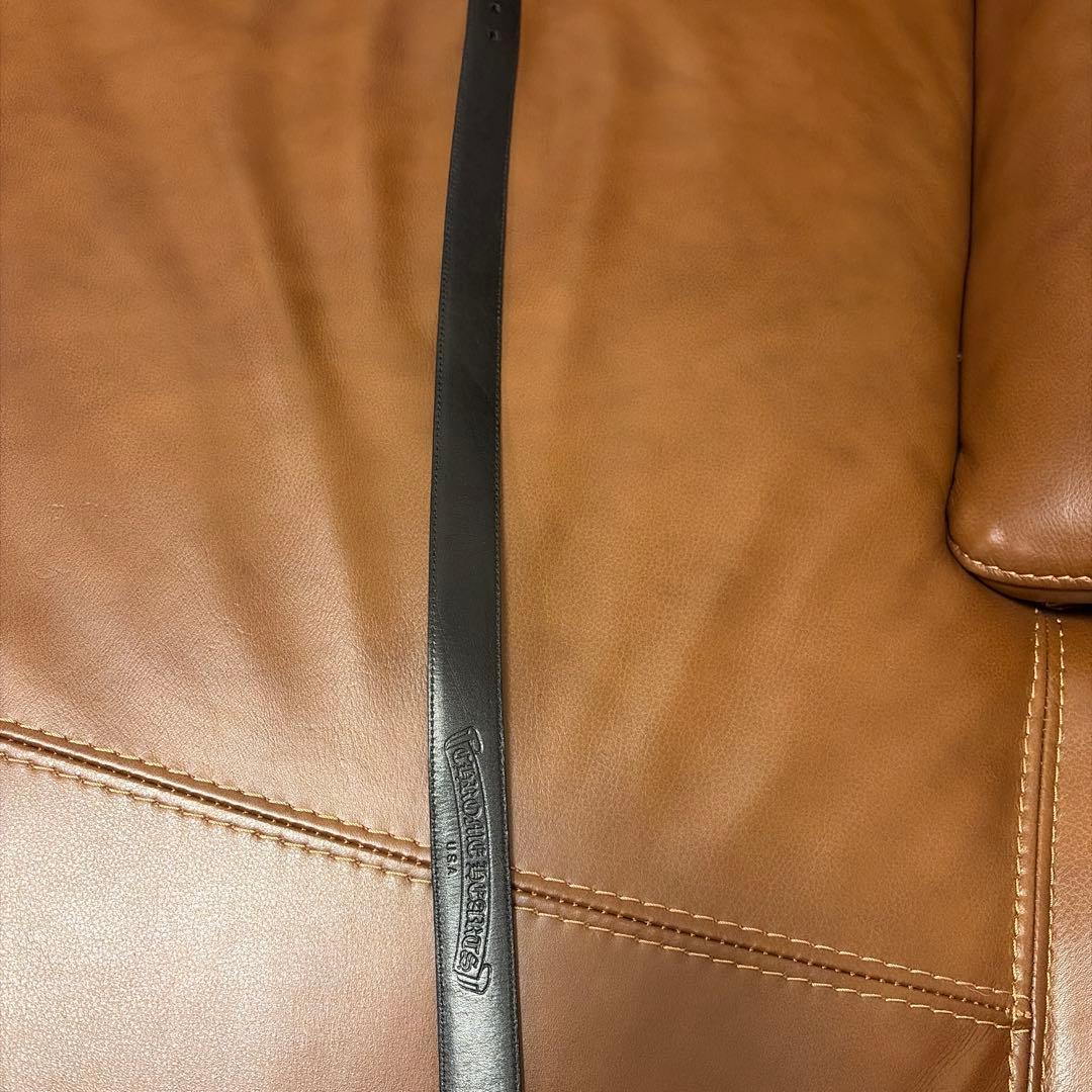 CHROME HEARTS クラシックオーバルクロスバックルベルト 1.0