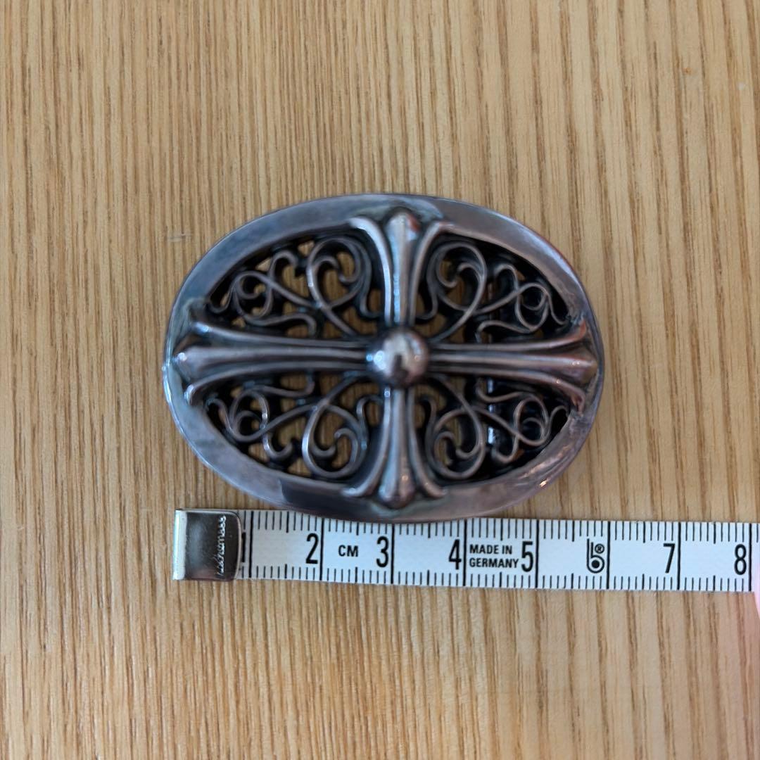 CHROME HEARTS クラシックオーバルクロスバックルベルト 1.0