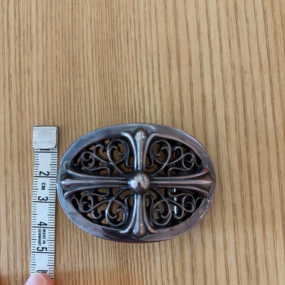 CHROME HEARTS クラシックオーバルクロスバックルベルト 1.0