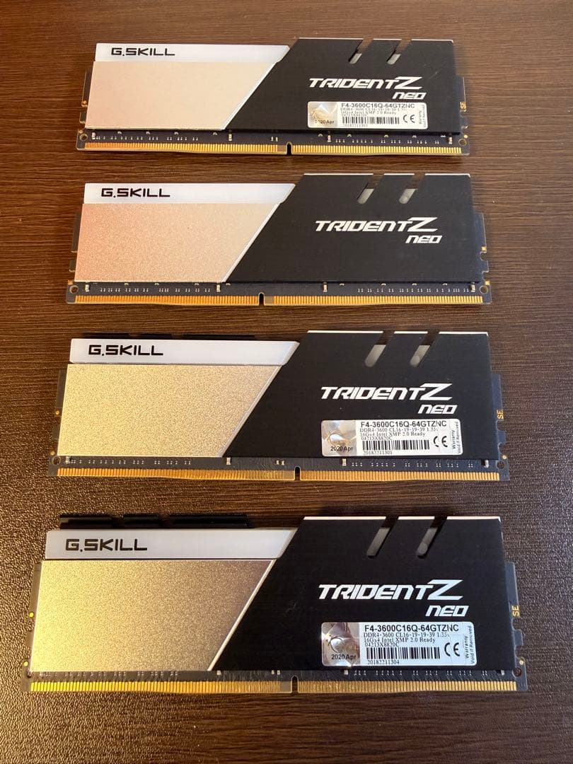 【64GB】G.SKILL TRIDENT Z NEO DDR4 16GB×4枚