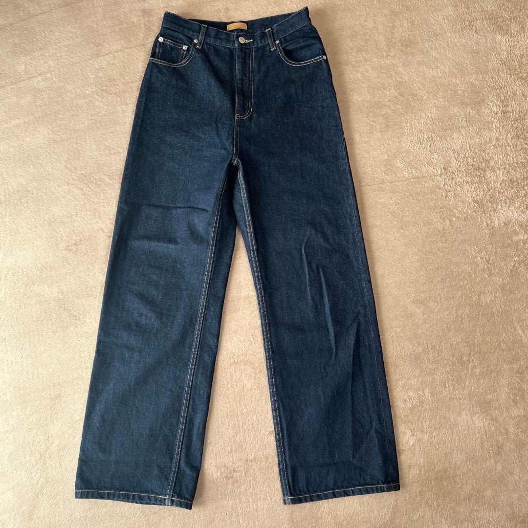 三代目【TODAYFUL】 インディゴ　ワイドデニム　size25