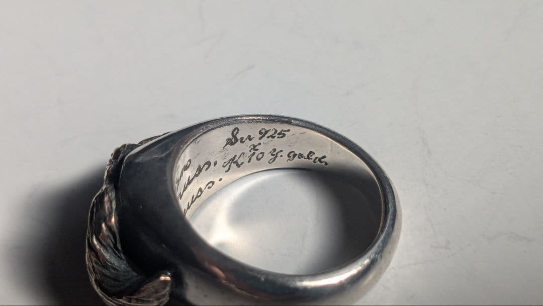 ガルシア 髭リング sv925 k10 サイズ不明　galcia　シルバーリング