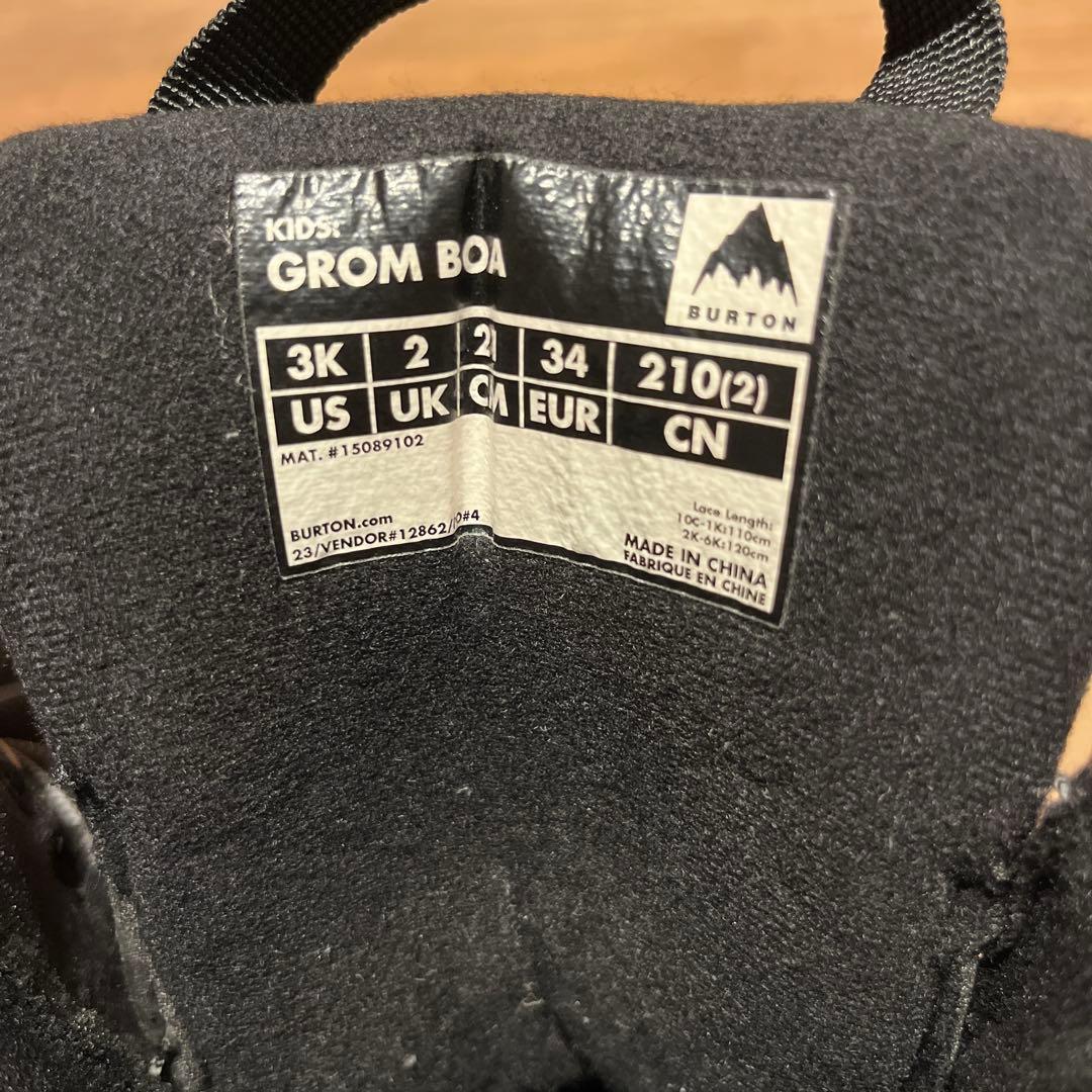 Burton Grom BOA Kids' スノーボードブーツ　キッズ　バートン