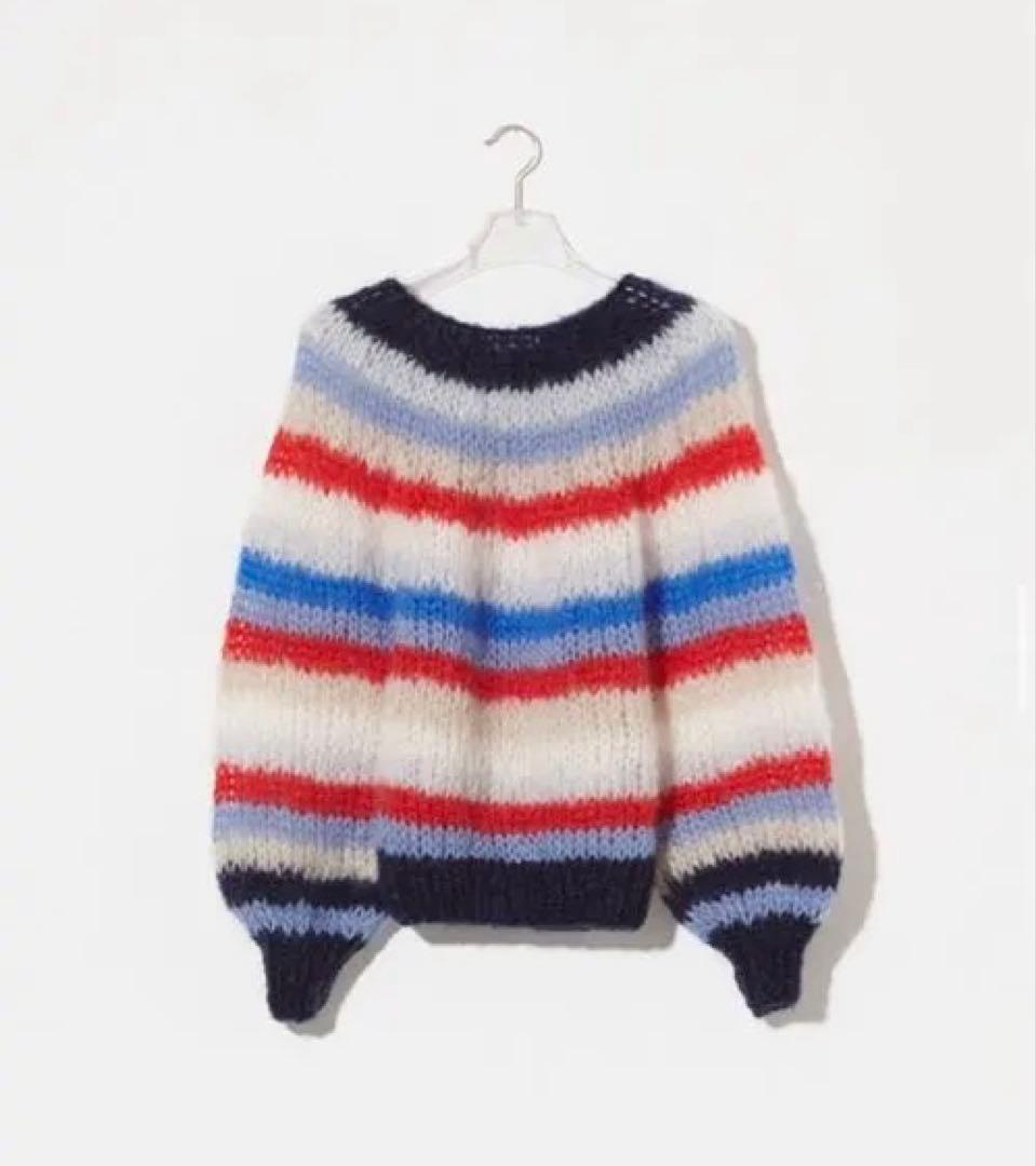 Maiami / マイアミ　マルチボーダー　モヘアニット