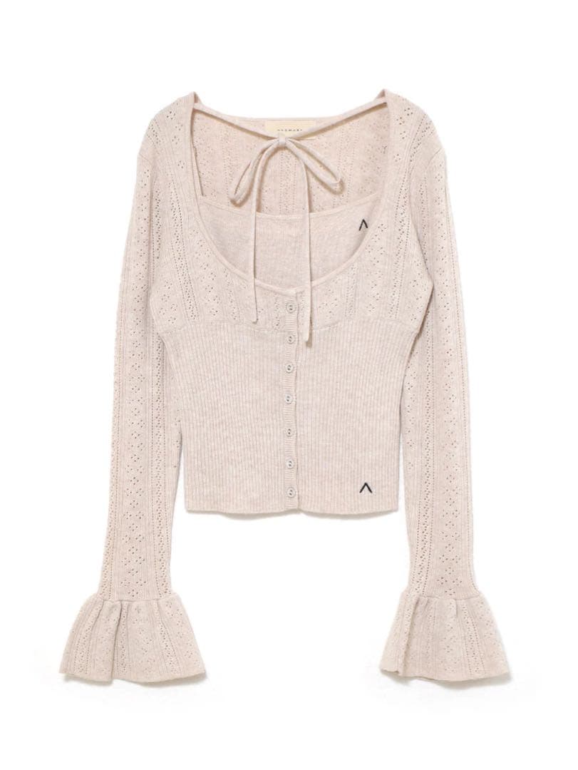 トップス andmary Raelynn knit tops / beige