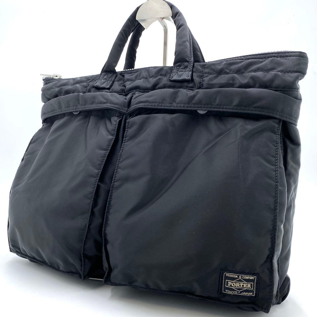 未使用級✨ポーター タンカー ヘルメットバッグ A4収納 ビジネス ハンドバッグ