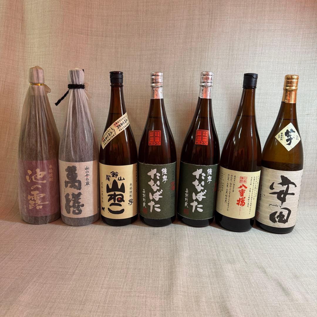 未開栓 焼酎セット 焼酎 焼酎まとめ 八重桜 たなばた ︎山ねこ ︎萬膳 池の露