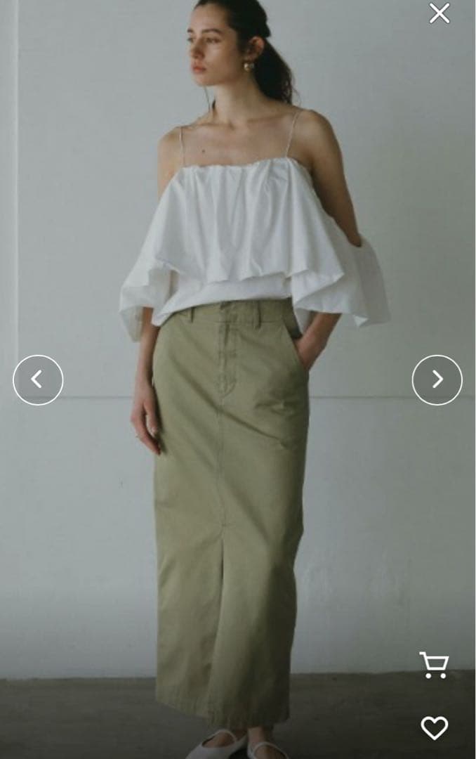 や*し様 ETRE ナローストラップバルーンキャミソール junnaさん着用