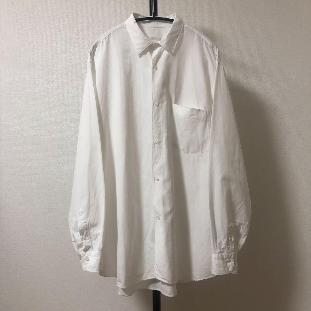 新型✨22aw 美品 サイズ3 コモリ シャツ　白　comoli