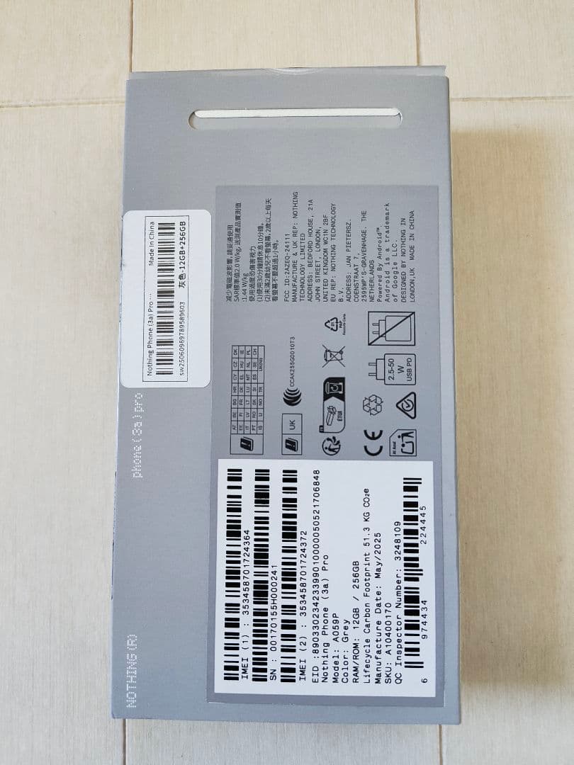 Nothing Phone（3a）Pro　12/256GB　グローバル版