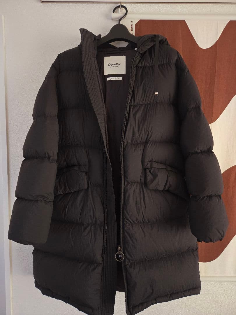 Gymphlex ジムフレックス 黒 ダウンジャケット フード付き