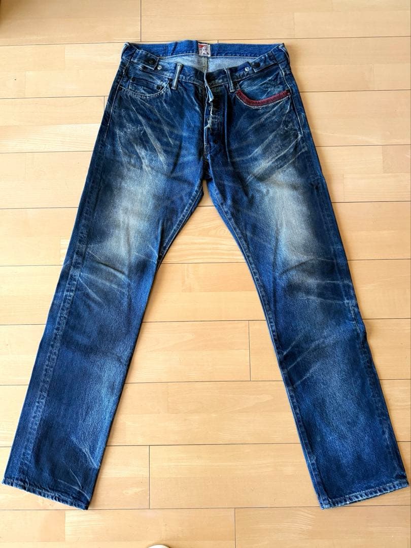 PRPS 紫製品　ダメージ加工デニム　W33