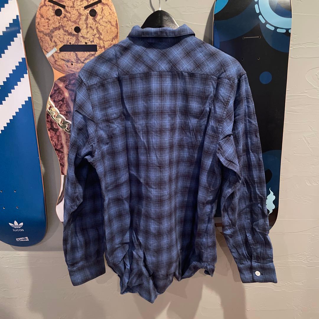 SUPREME オンブレチェック 長袖シャツ