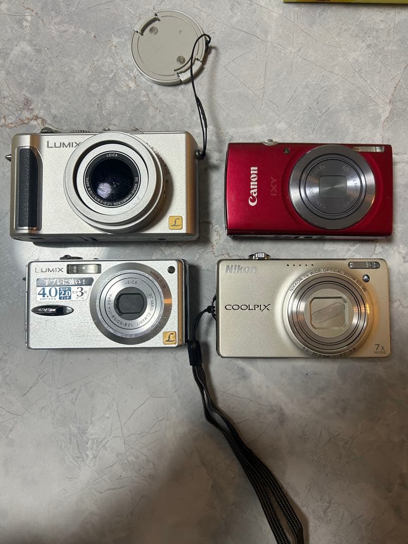 コンパクトデジカメ4台まとめ売り（ジャンク品）
