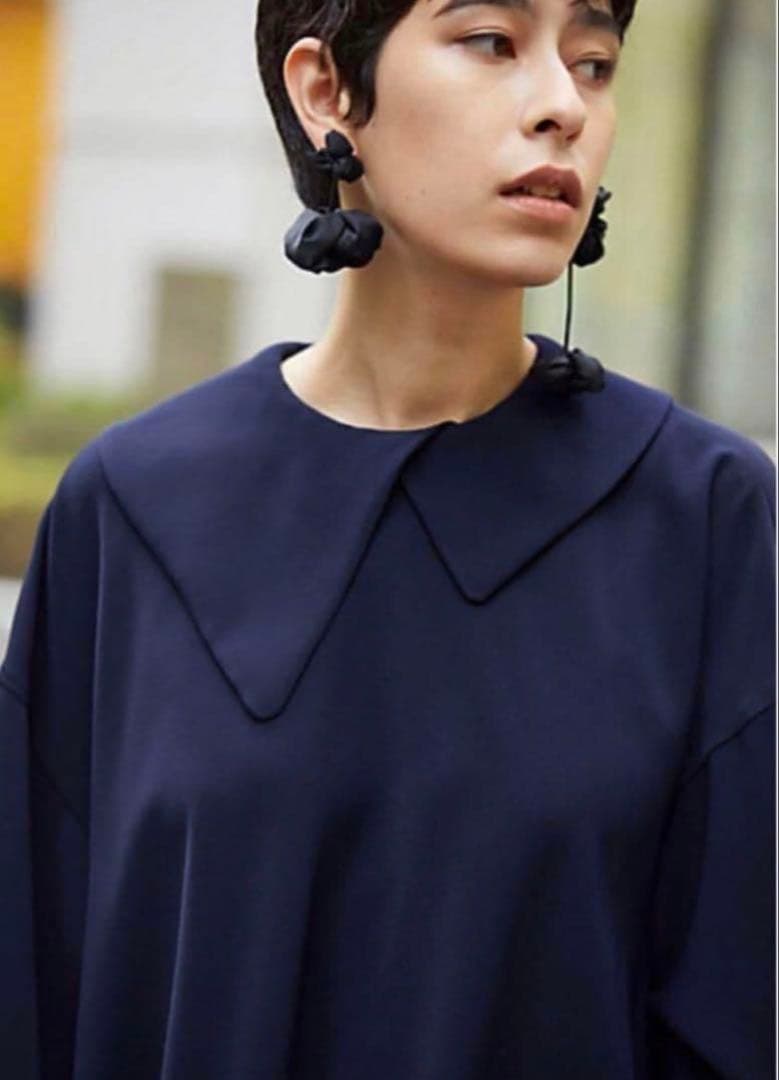 ENFOLD PEツイン　アシンメカラー　ブラウス