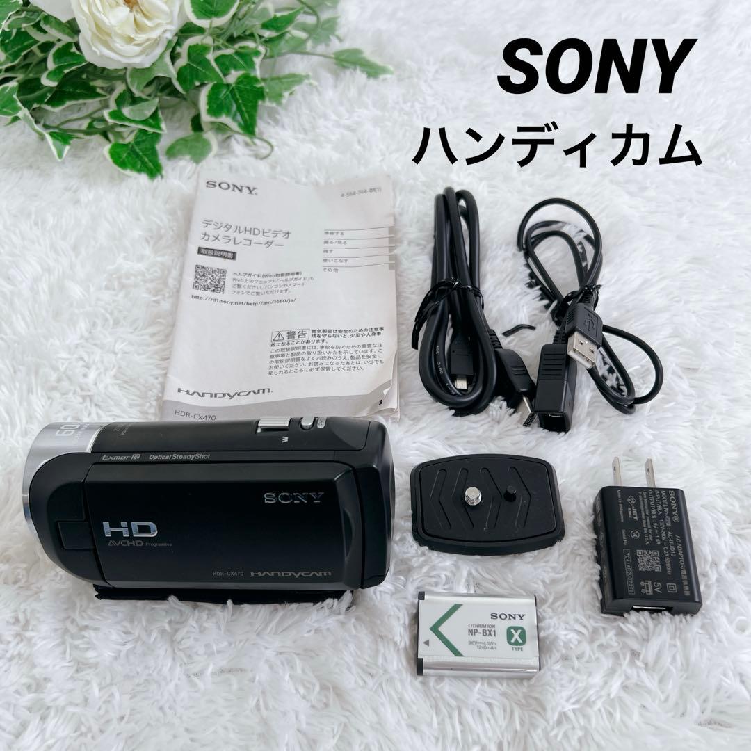 【極美品】SONY ソニー ハンディカム HDR-CX470　ビデオカメラ