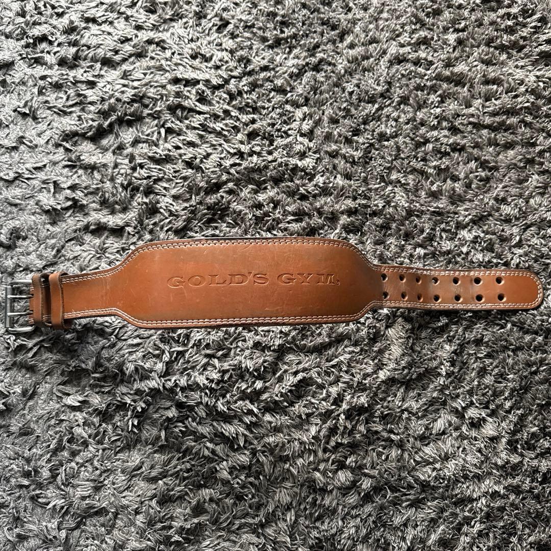 GOLD’S GYM G3324プロレザーベルト S ブラウン トレーニング