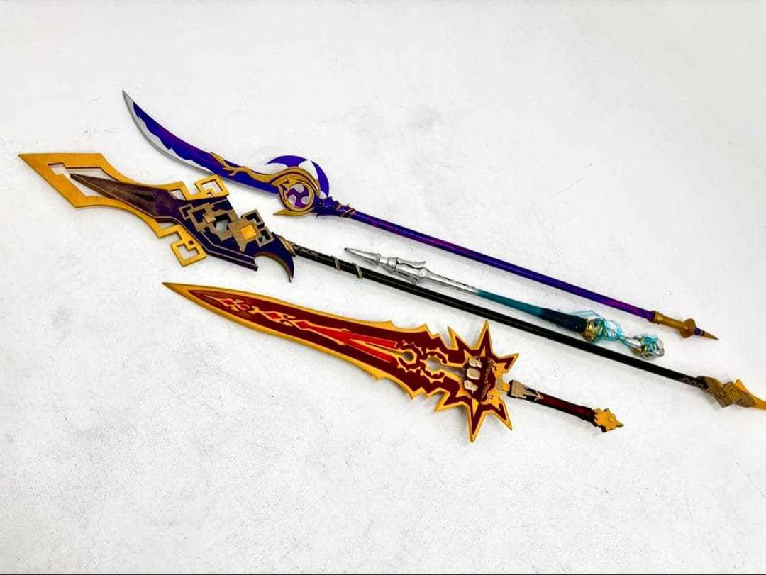 【2月頭まで値引き】猫屋　原神　鍾離　コスプレ衣装+武器+ウィッグ