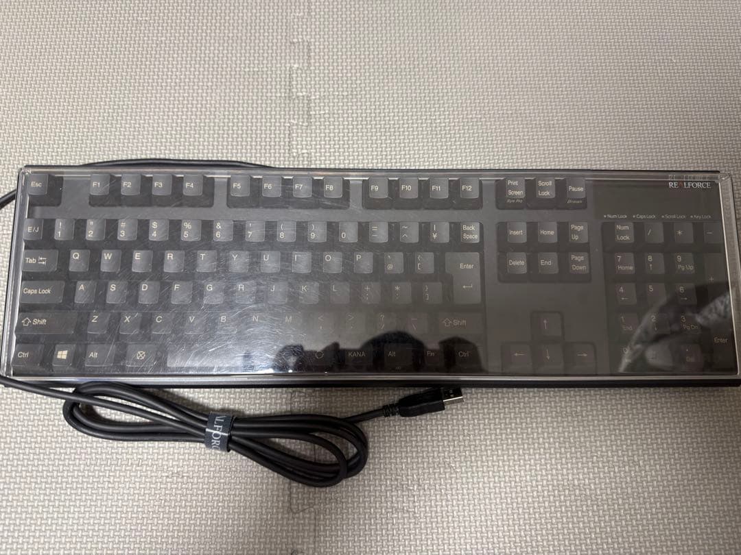 Realforce R2-JP4-BK acrylic カバー付き