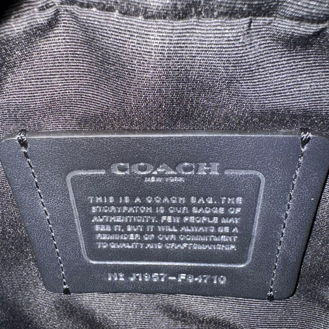 COACH レザー スリングバッグ / ベルトバッグ ブラック ユニセックス