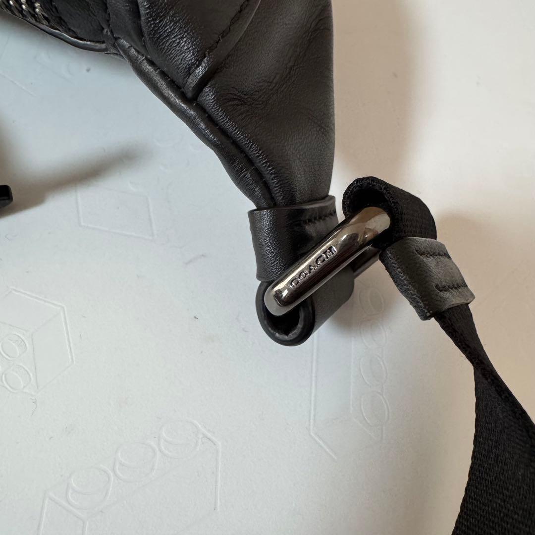 COACH レザー スリングバッグ / ベルトバッグ ブラック ユニセックス