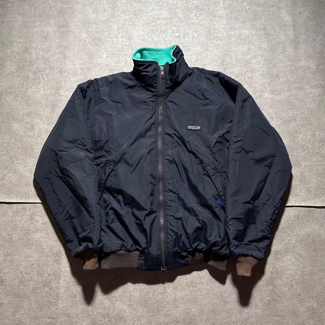 90s Patagonia シェルドシンチラ ナイロンジャケット ダークネイビー