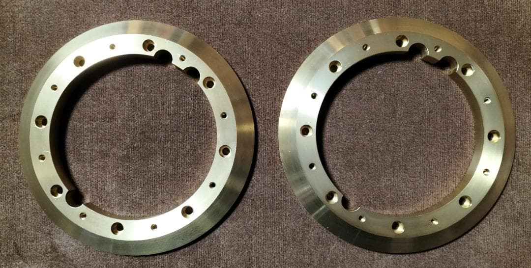 FOSTEX P-108 10cm 真鍮　アダプターリング 【ペア】