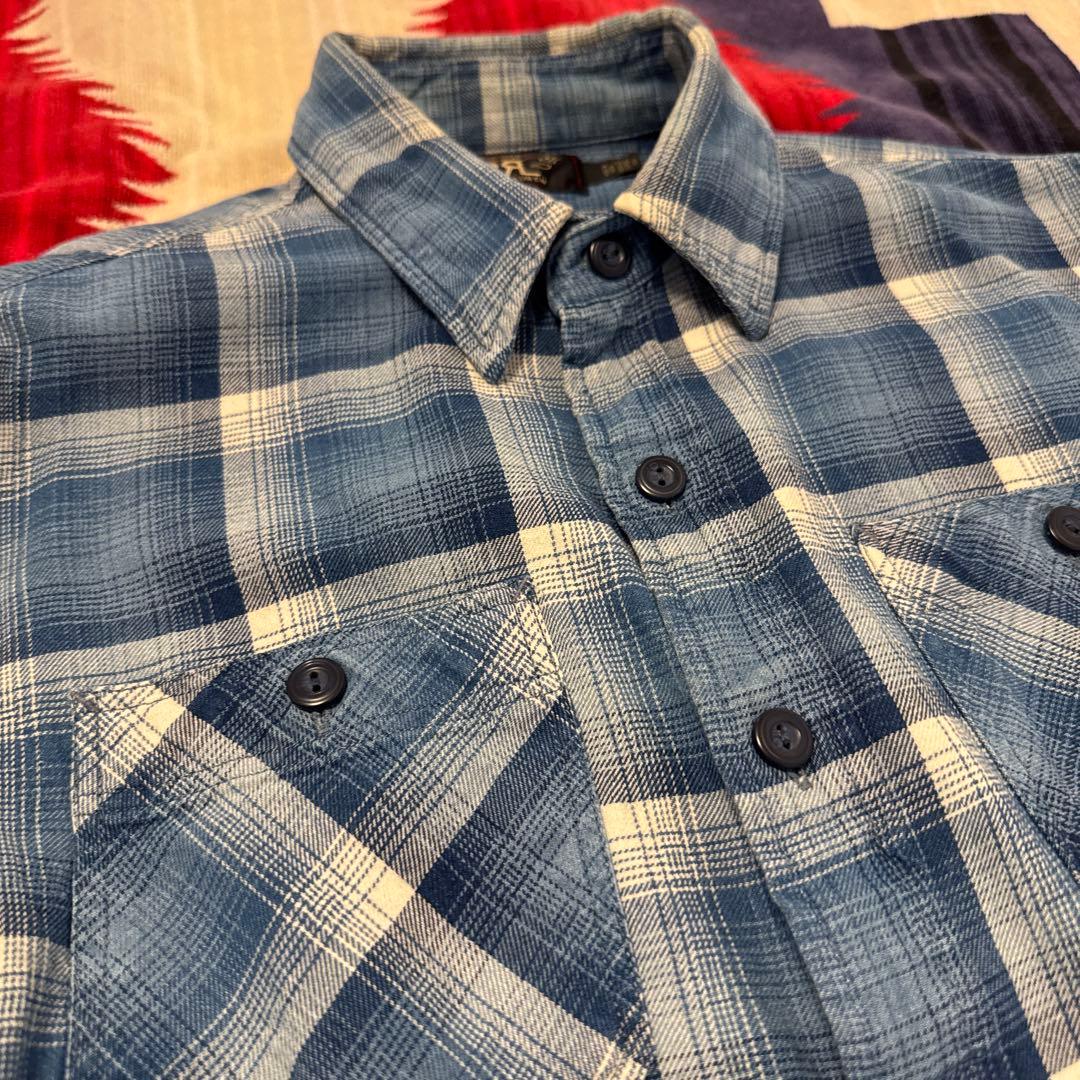 RRL チェックネルシャツ　サイズS