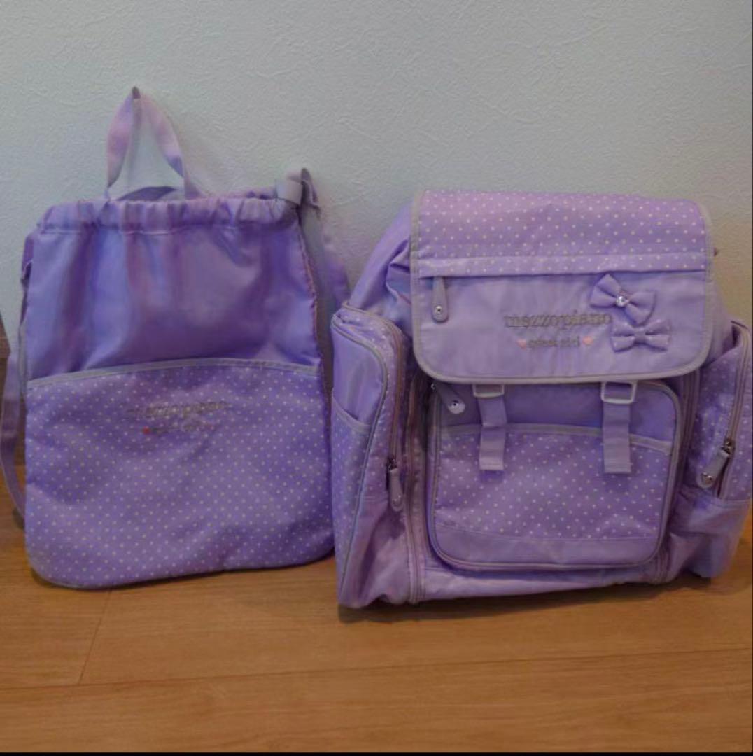 メゾピアノMezzoPiano　大容量リュック(サブバッグ付) 修学旅行