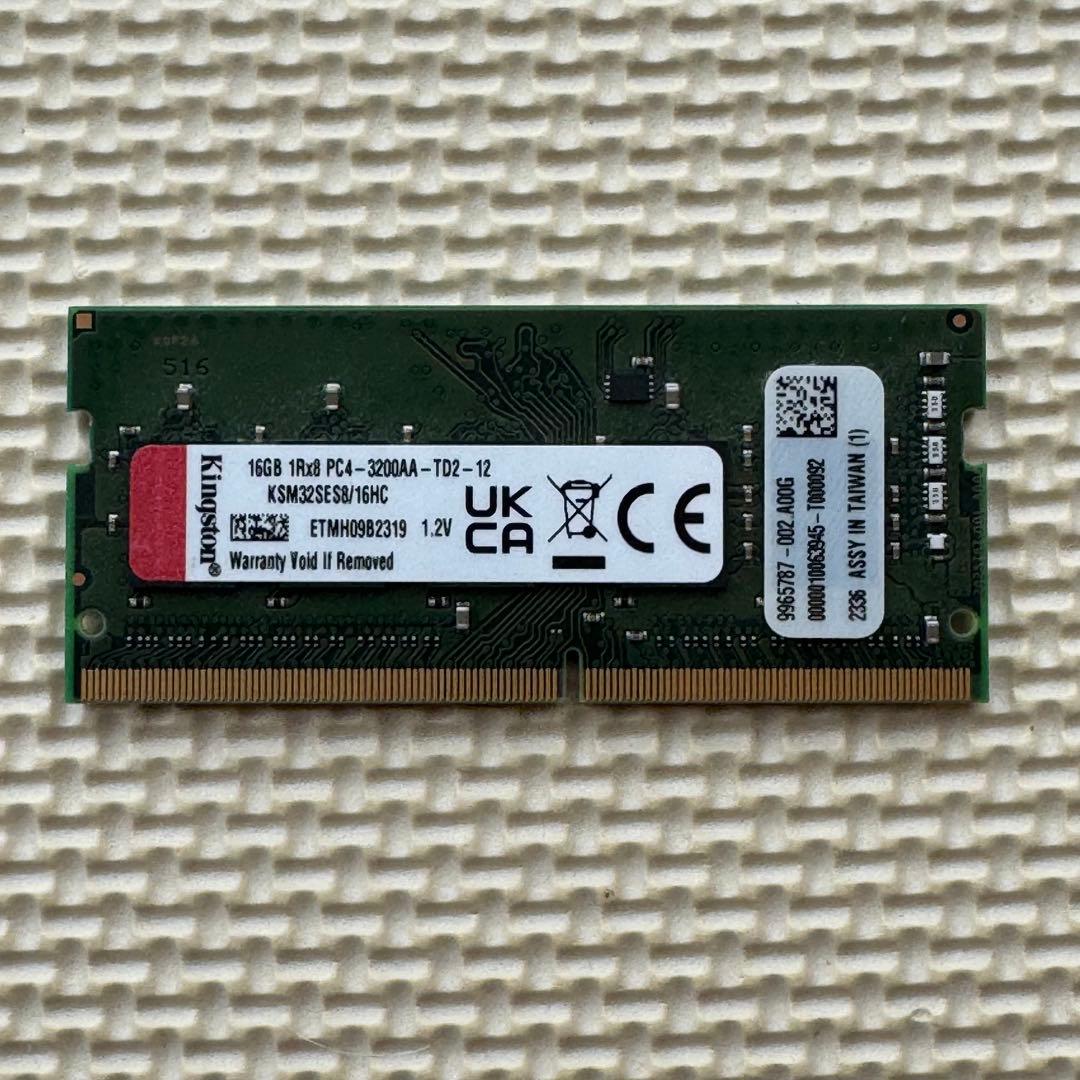 Kingston SODIMM DDR4-3200 16GB ECC 2枚セット