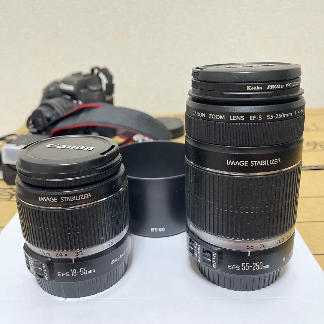 キヤノン EF-S 18-55mm/55-250mm 2本セット