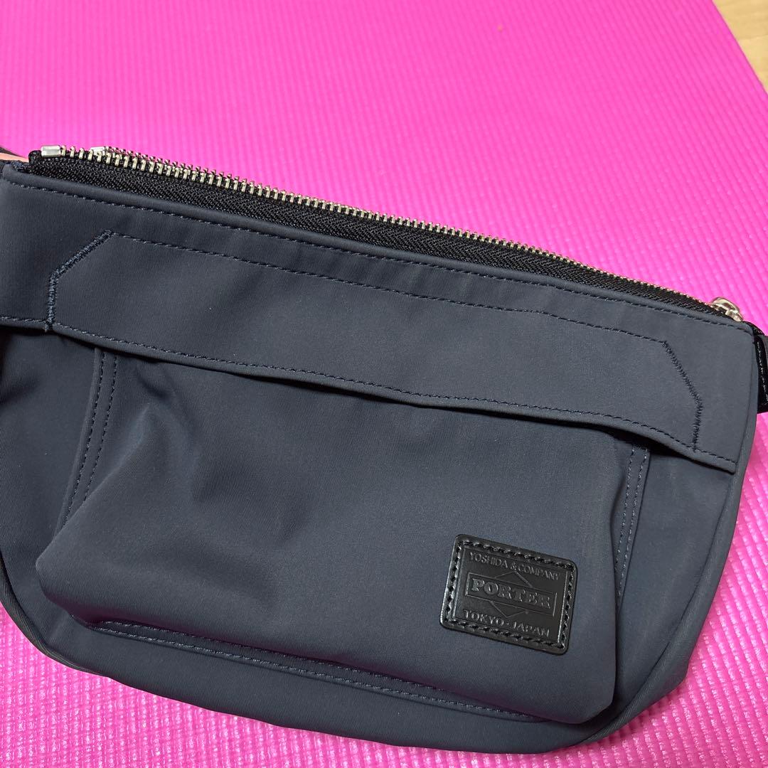 【極美品】PORTER GIRL ボディバッグ ネイビー