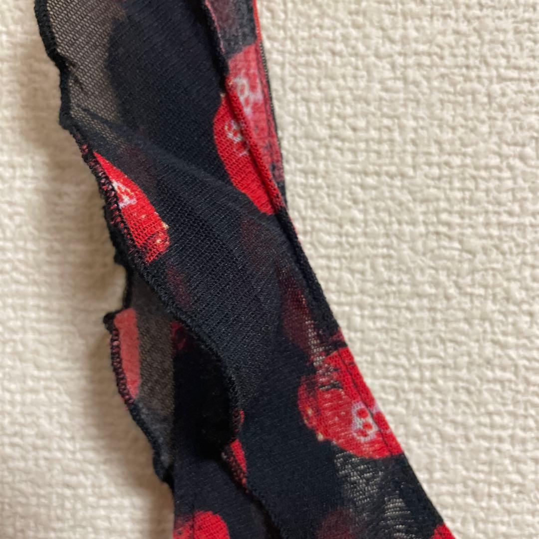 Hysteric Glamour Hysterics黒赤苺シースルーキャミソール