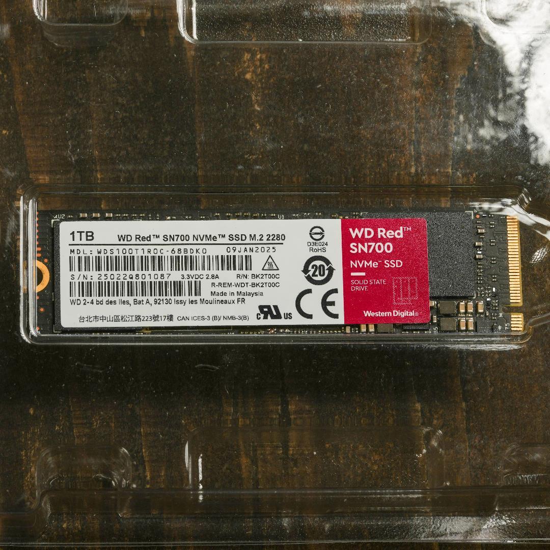 WD Red SN700 1TB NVMe M.2 SSD　2025/05/12