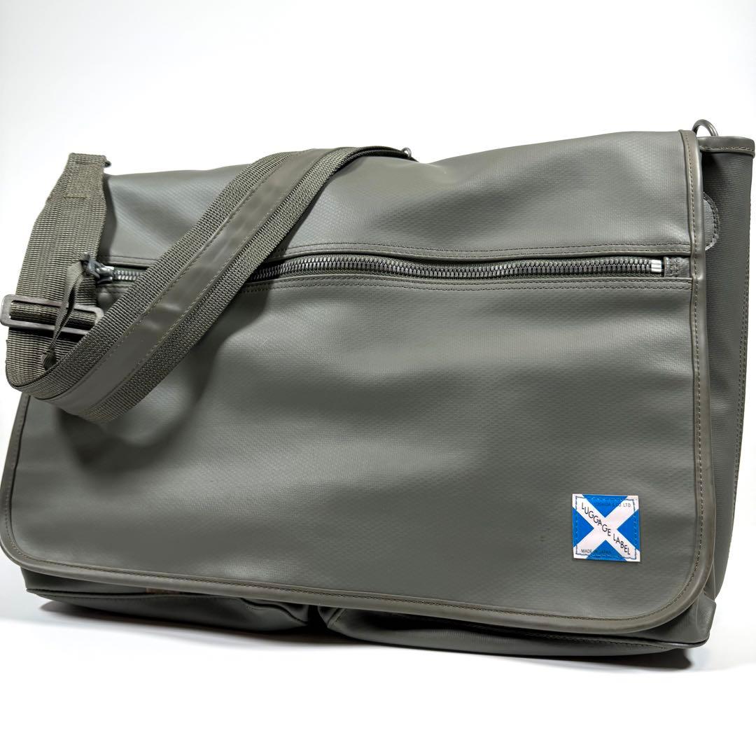 【極美品】ラゲッジレーベル　メッセンジャーバッグ　ニューライナー　青バッテン