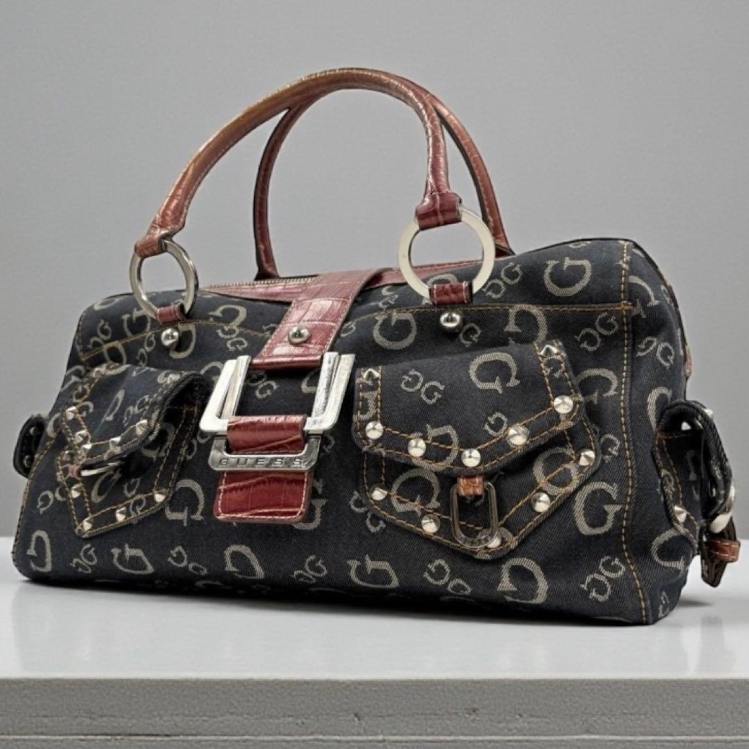 バッグ archive y2k 00s GUESS bag buckle black