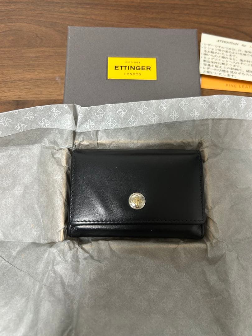 ETTINGER ブラック ケース　ロイヤルコレクション　小銭入れ