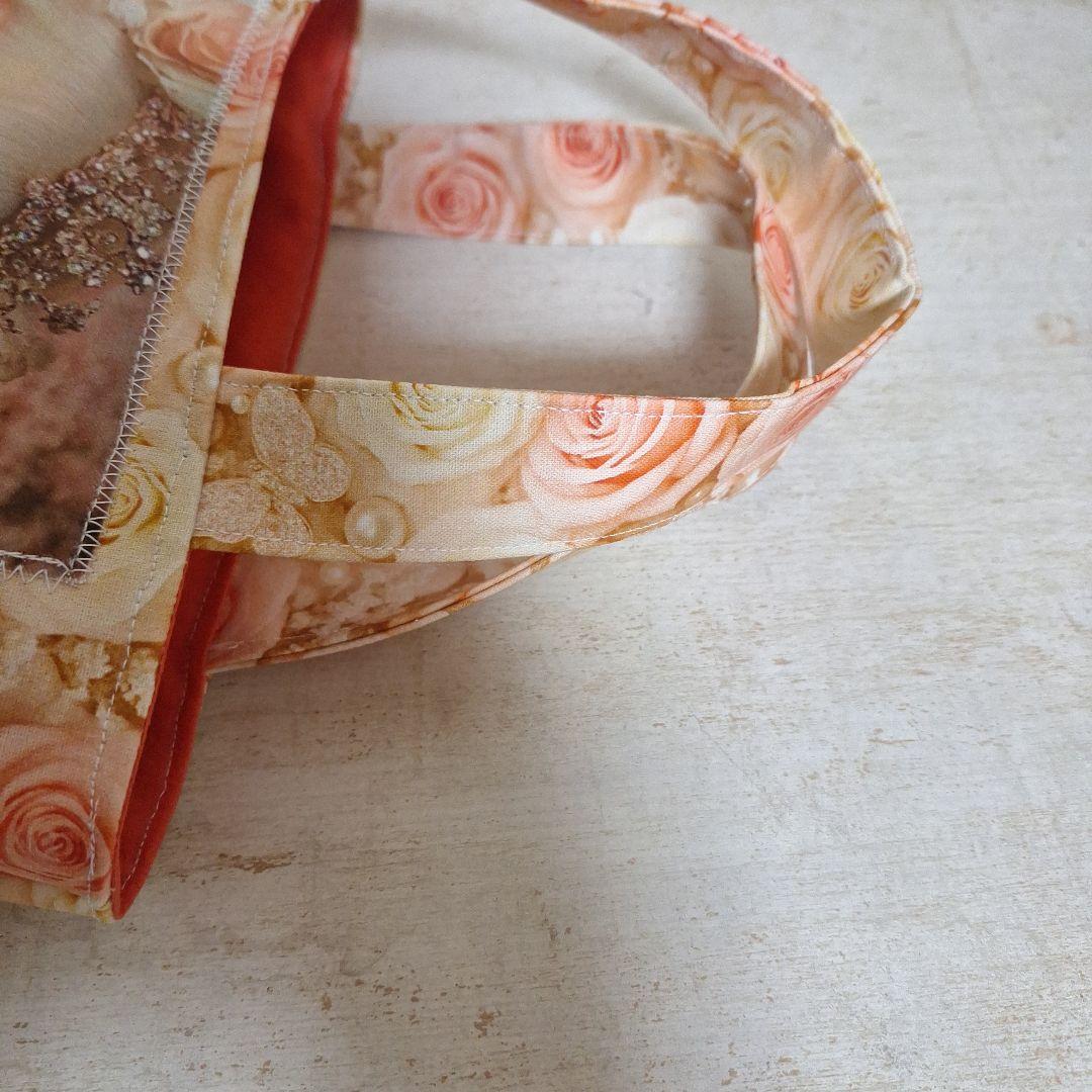 激レアポメラニアンパネル生地　ハンドメイド　ミニバック