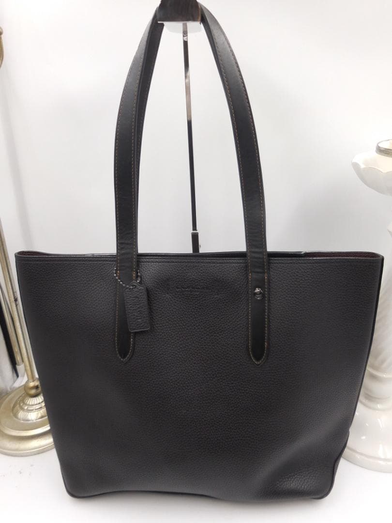 ✨COACH　コーチ　ゴッサムトート　レザー　ビジネス　A4 バッグ　ブラック