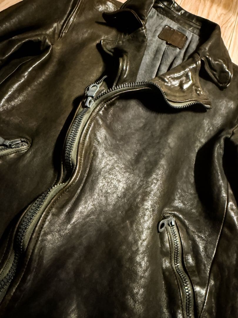 イサムカタヤマ　バックラッシュ　ポーランドショルダータンニン製品染め