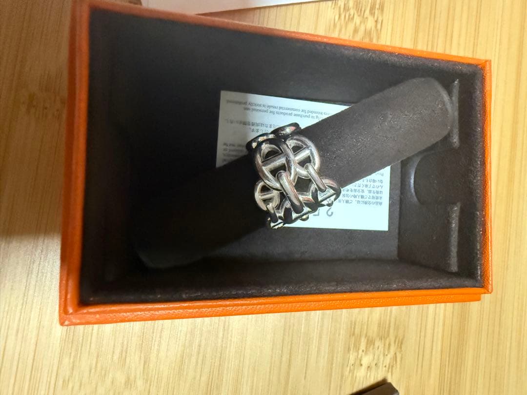 2、3回の使用 エルメス シェーヌダンクル アンシェネ GM リング 53