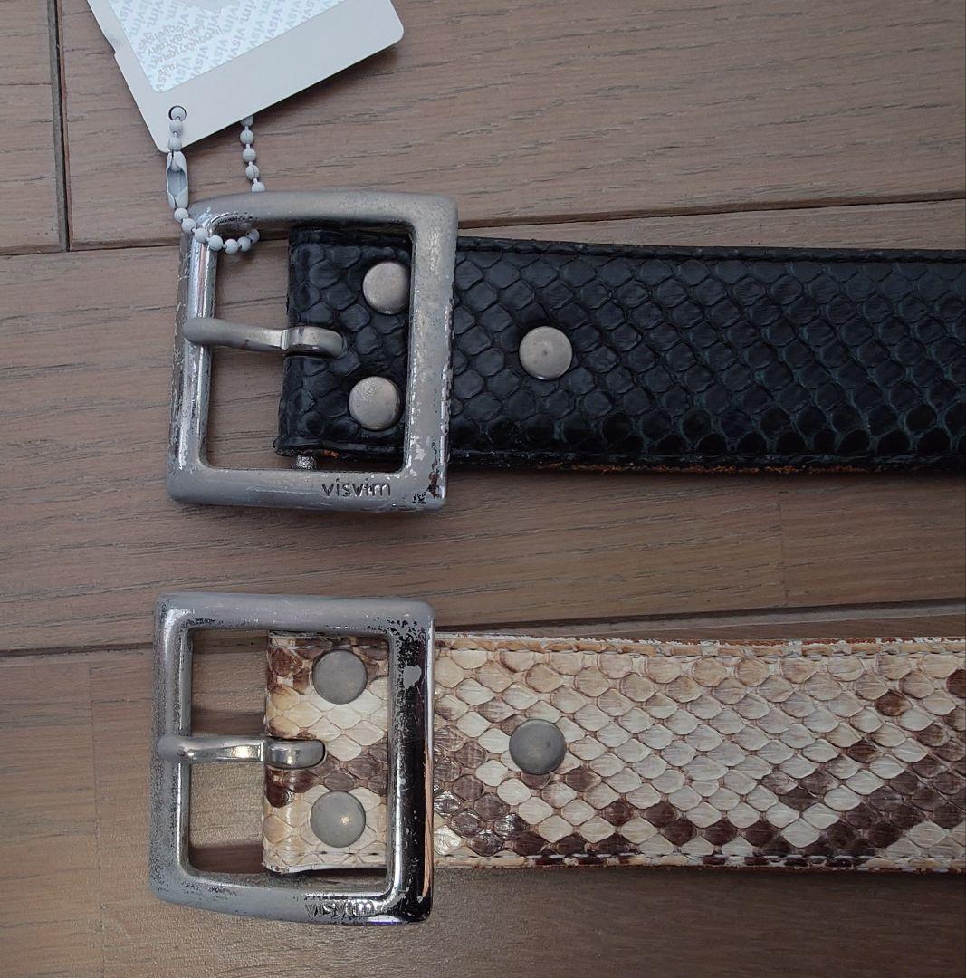 visvim パイソン ベルト 2本セットBELT 42MM W32