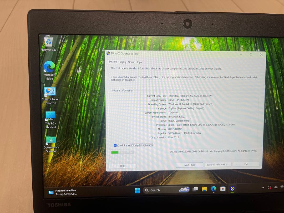 その他ノートPC本体 TOSHIBA dynabook R63/J