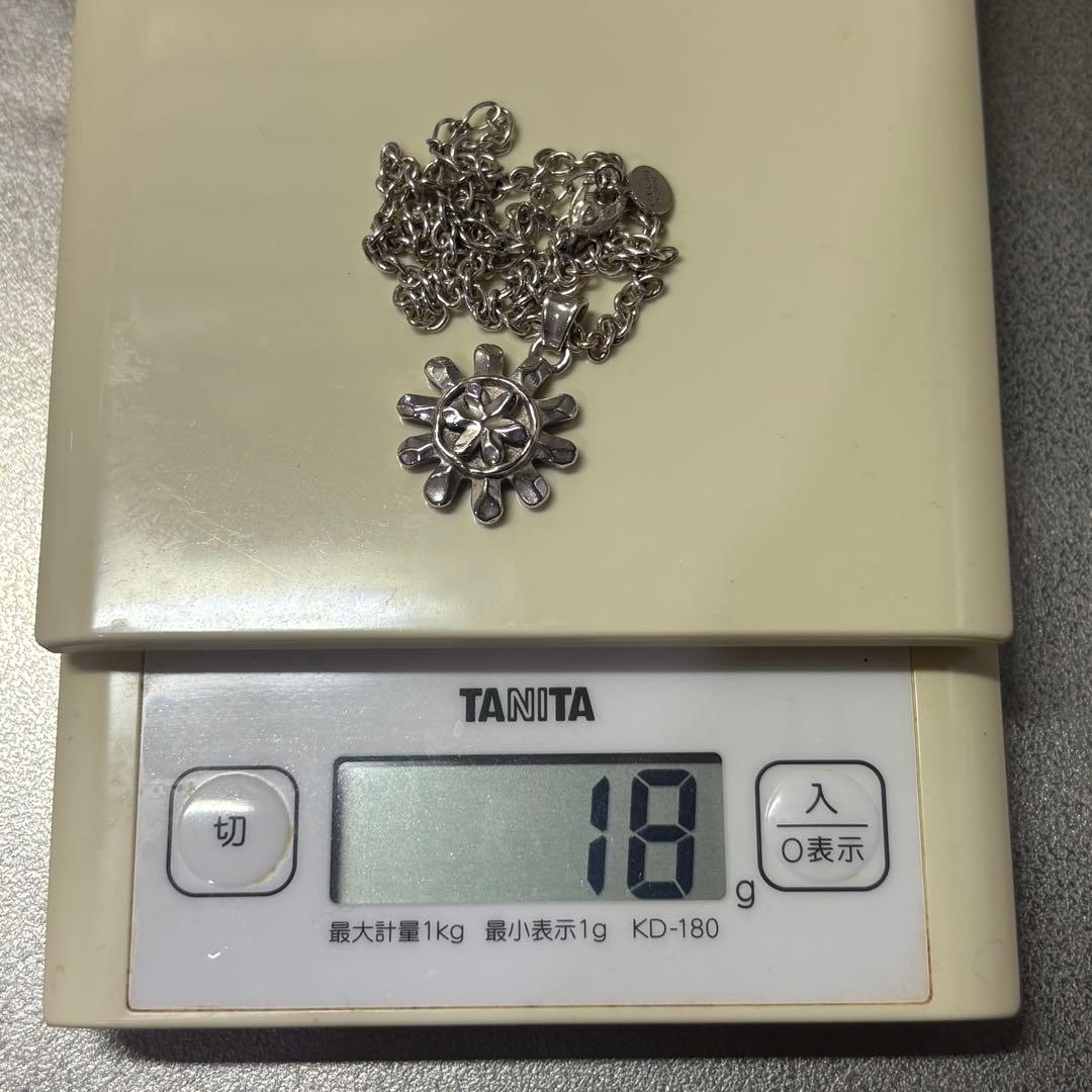 【GARNI】太陽 花 ペンダント 47cm SILVER ネックレス ガルニ
